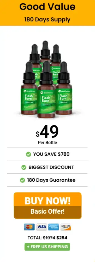 Flash Burn 6 bottle price